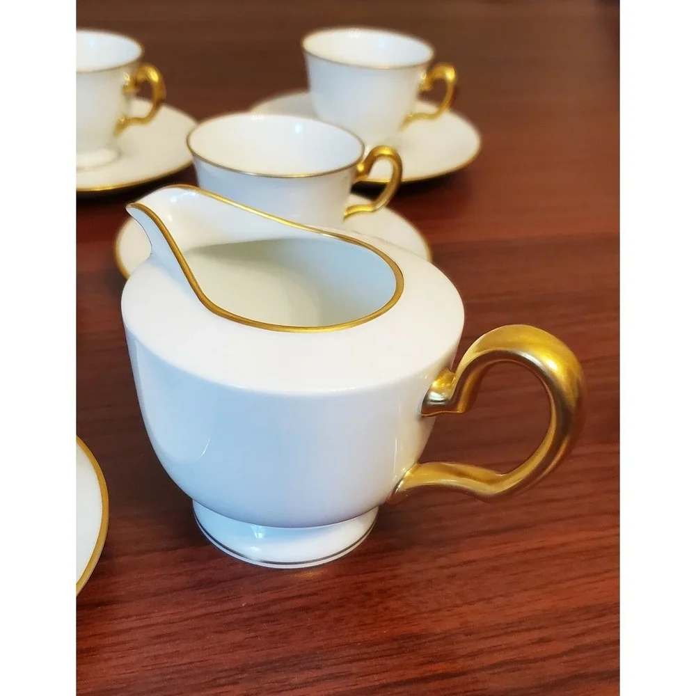 Okura OAC Espresso Tea Set Cups Sugar Creamer 18 Pcs Hand Made Japan Orig $1,200